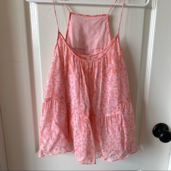 DVF Silk Baylee Layered Coral Tank Top—SZ. Sm - Picture 8 of 16